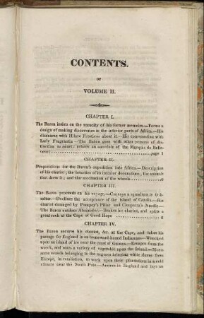 Contents of Volume II.