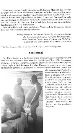 Schiebung!