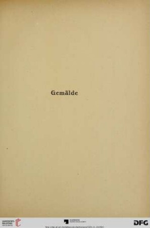 Gemälde (Nr. 1-122)