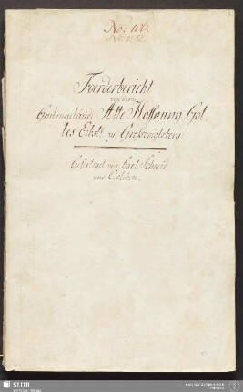 Foerderbericht von dem Grubengebäude Alte Hoffnung Gottes Erbst. zu Großvoigtsberg - 17.7183 4.