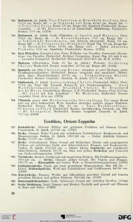 Textilien, Orient-Teppiche (Nr. 395-416)