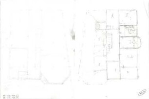 Hildebrand, Adolf von; München, Perfallstr.; Haus Hildebrand - frühes Projekt (Grundriss)