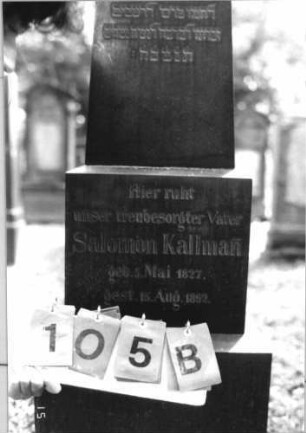 Grabstein 105 [Hahn S. 114 Grab-Nr. 259]: Grabstein 105B [Hahn S. 114 Grab-Nr. 259]