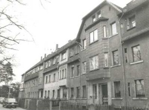 Dippoldiswalde, Friedrich-Engels-Straße 8/12. Wohnhäuser. Straßenansicht
