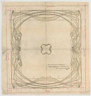Thiersch, Friedrich von; München; Haus für Handel und Gewerbe - Börsensaal (Deckenabwicklung)