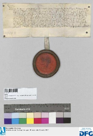 Königin Dorothea von Dänemark quittiert der Stadt Nürnberg über 500 fl. von ihrem Vater Johann von Brandenburg ererbtes Leibgeding.
