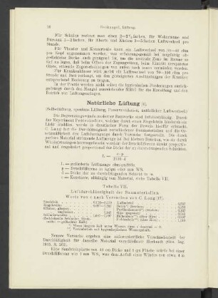 Natürliche Lüftung.