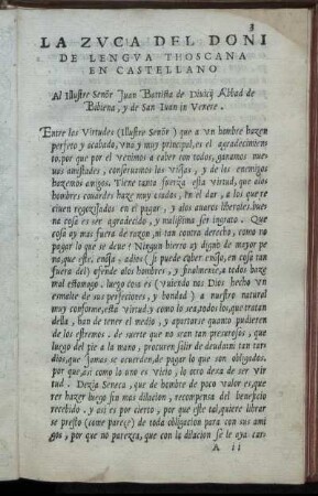 La Zuca Del Doni De Lengua Thoscana En Castellano Al Illustre Senor Juan Battista de Diuicij Abbad de Bibiena, y de San Iuan in Venere