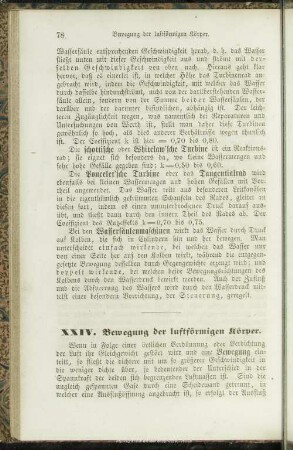 XXIV. Bewegung der luftförmigen Körper