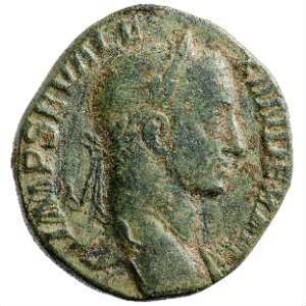 Münze, Sesterz, 222 - 231 n. Chr.