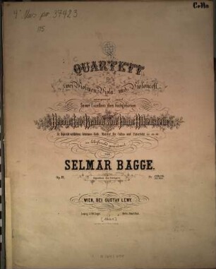 Quartett : für 2 Violinen, Viola u. Violoncell ; op. 12
