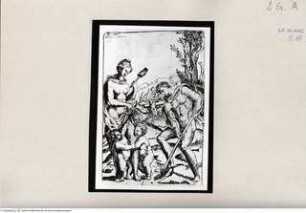 Adam und Eva arbeitend, mit Kain und Abel - Altes Testament