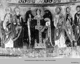 Die thronende Madonna mit Kind, Erzengeln und Aposteln : Die zwölf Aposteln mit einem Erzengel