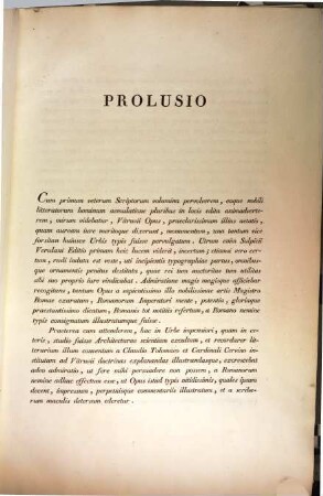 Vitruvii de architectura libri decem, 1. Cont. apparatum et priores 5 libros