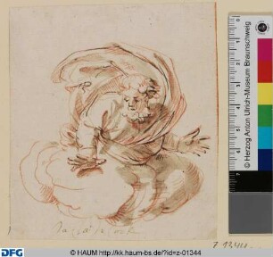 Halbfigur Gottvaters in den Wolken