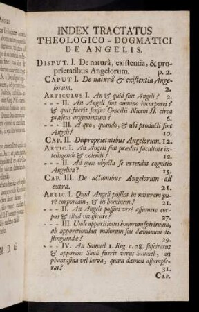 Index Tractatus Theologico-Dogmatici de ...
