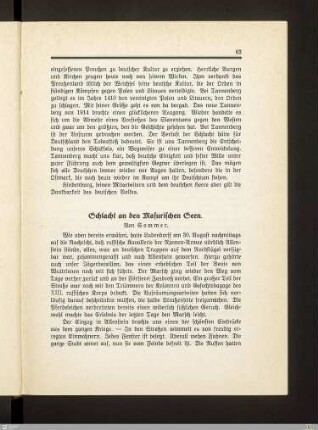 Schlacht an den Masurischen Seen