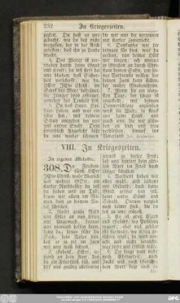VIII. In Kriegeszeiten.