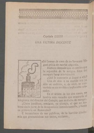 Capítulo LXXIII - Una víctima inocente