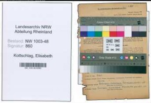 Entnazifizierung Elisabeth Kottschlag , geb. 26.08.1900 (Lehrerin)