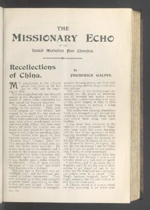 Recollections of China