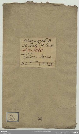 Sonatas - Mus.2-R-8,51 : vl, bc - c