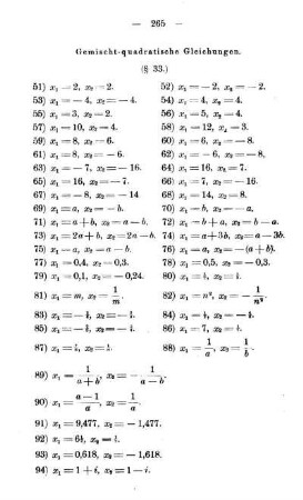 Gemischt-quadratische Gleichungen. (§ 33)