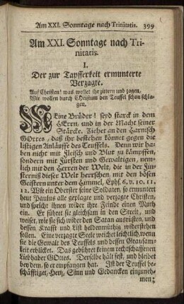 Am XXI. Sonntage nach Trinitatis. - Am XXVI. Sonntage nach Trinitatis.