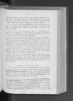 Sitzung am 22. Januar 1901.