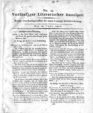 1806-06-28 : 22. Stück