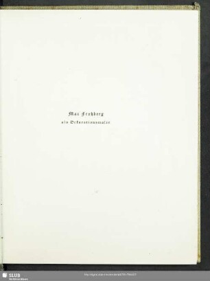 Max Frohberg als Dekorationsmaler