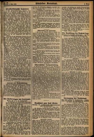 Zweite Ausgabe vom Dienstag, den 05. März 1929.
