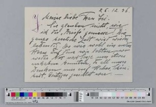 Postkarte an Ida Dehmel