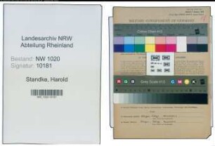 Entnazifizierung Harold Standke , geb. 05.05.1900 (Ingenieur)