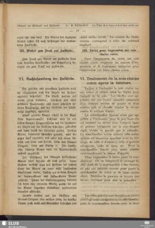 VI. Nachbehandlung der Halbseide