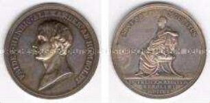 Medaille auf die Rückkehr Alexander von Humboldts nach Berlin