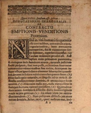 Disp. iur. inaug. de contractu emptionis-venditionis