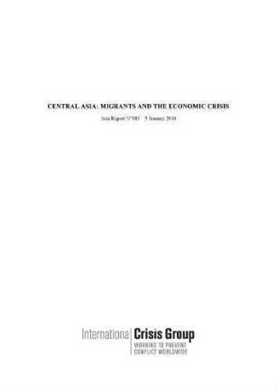 Central Asia : migrants and the economic crisis