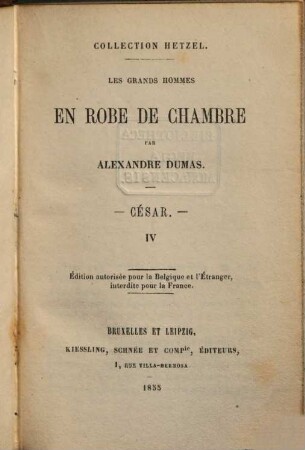 Les grands hommes en robe de chambre : César, 4