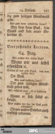 Vierzehende Lection.