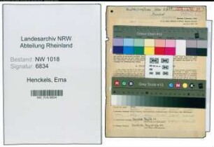 Entnazifizierung Erna Henckels , geb. 30.09.1893 ()