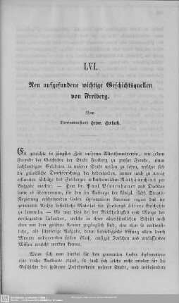 Neu aufgefundene wichtige Geschichtsquellen von Freiberg