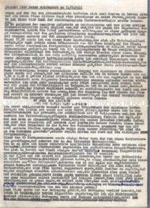 Erlebnisbericht eines Teilnehmers an einer Demonstration gegen Wahlbetrug bei den Kommunalwahlen in der DDR vom 7. Mai 1989 - Sachkonvolut