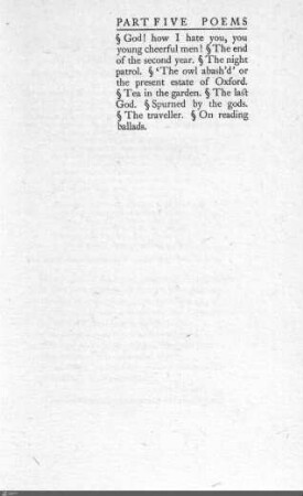 Part five: poems