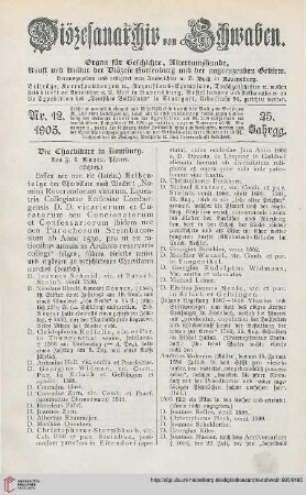 23: Die Chorvikare in Komburg, [2]
