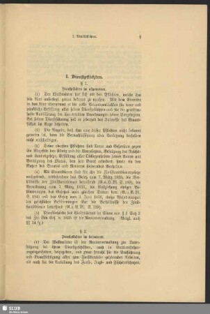 I. Dienstpflichten