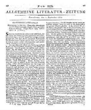Neuestes katechetisches Magazin zur Beförderung des katechetischen Studiums. Bd. 4. Von J. F. C. Gräffe. Göttingen: Vandenhoeck & Ruprecht 1801