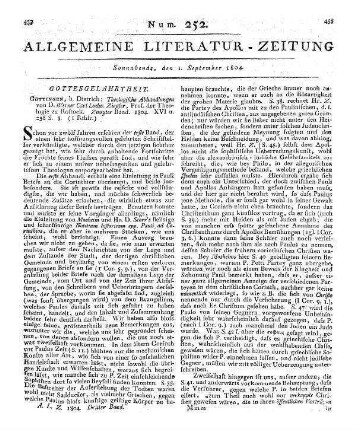 Neuestes katechetisches Magazin zur Beförderung des katechetischen Studiums. Bd. 4. Von J. F. C. Gräffe. Göttingen: Vandenhoeck & Ruprecht 1801