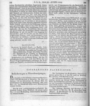 Köberlein, M.: Lehrbuch der Elementar-Geometrie und Trigonometrie zunächst für Gymnasien und Lyceen. Sulzbach: Seidel 1823