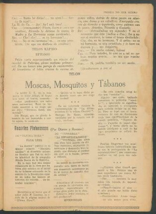 Moscas, Mosquitos y Tábanos